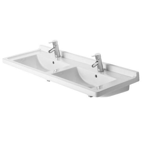 Раковина подвесная двойная Duravit Starck 3 0332130000 130x48.5