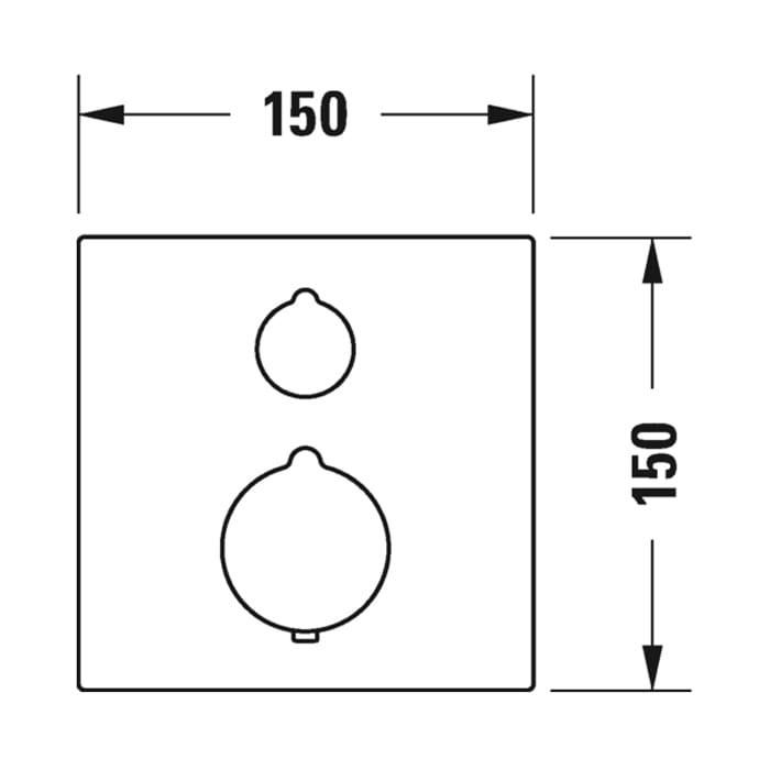 Смеситель для ванны Duravit С.1 C15200013010