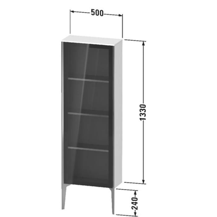 Шкаф подвесной Duravit XViu XV1366RB221 133x50x24