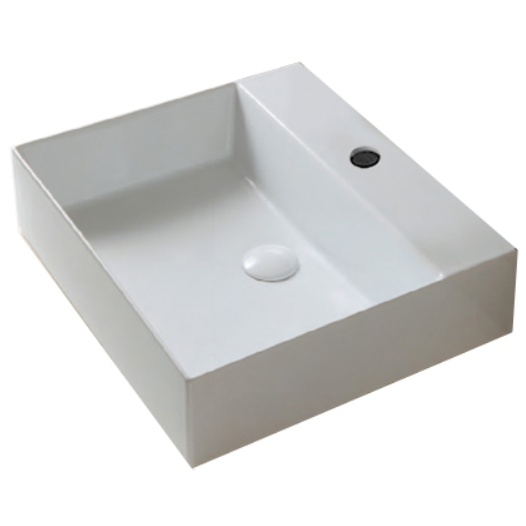 Раковина подвесная/накладная Azzurra Elegance Squared ELLP060450QMBI/(EQA60M bi)*1 60х45