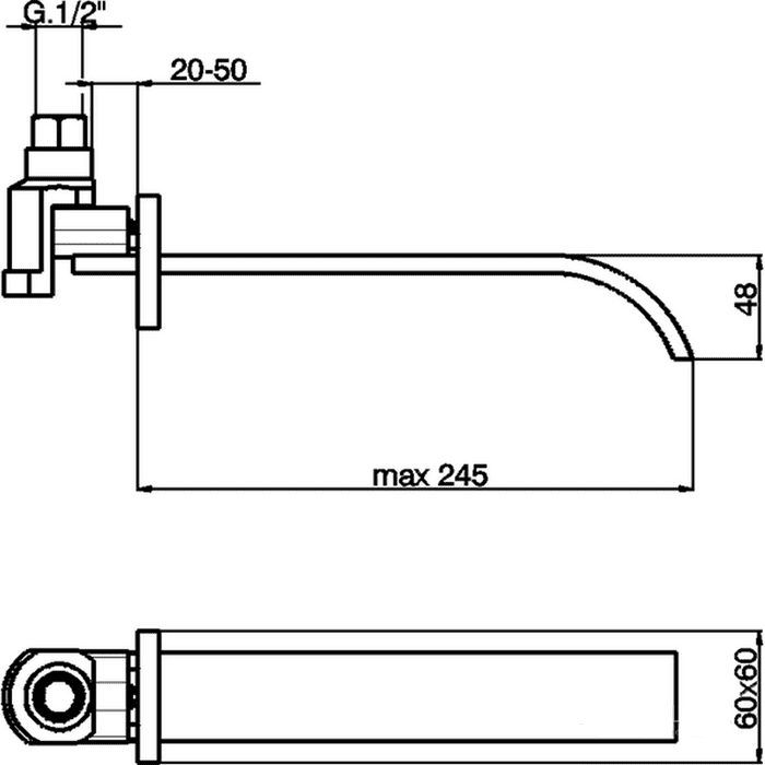 Излив Cisal Wave WA00024021