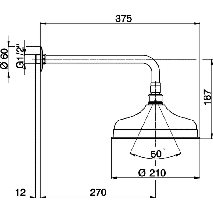 Верхний душ Cisal Shower DS01340127