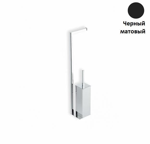 Стойка: бумагодержатель + ерш Stil Haus Urania Черный матовый U 20 m 23