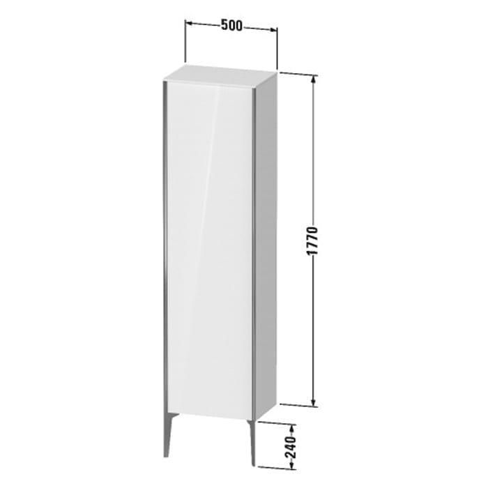 Шкаф подвесной Duravit XViu XV1336LB122 177x50x36