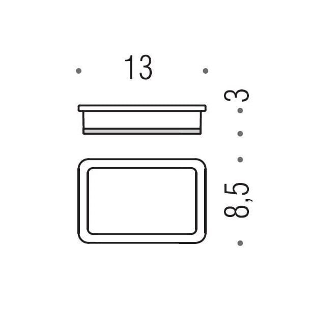 Мыльница Colombo Design Lulu B6240