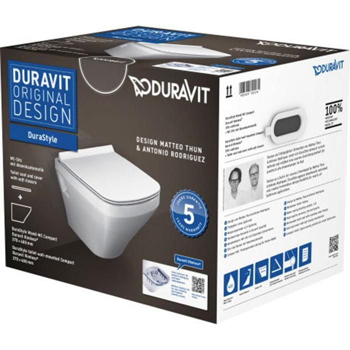 Комплект унитаз и сиденье Duravit DuraStyle 45710900A1 48x37