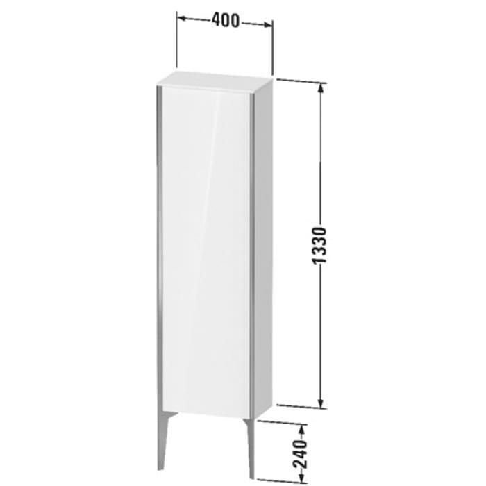 Шкаф подвесной Duravit XViu XV1315LB122 133x40x24