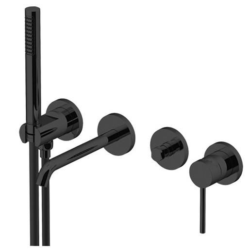 Смеситель для ванны Gattoni Circle Two Nero Opaco 9105/91NO