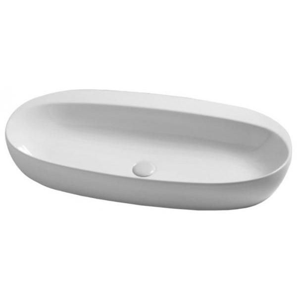 Раковина накладная Azzurra Elegance ELLA090440C0BI/(ECI90 bi)*0 90х44