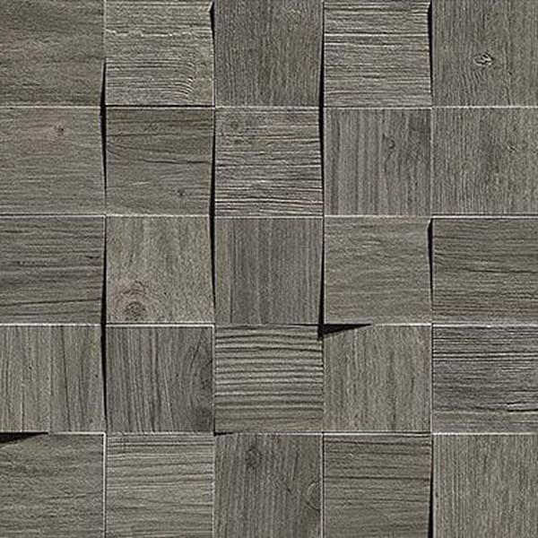 Мозаика Atlas Concorde Axi Grey Timber Mosaico 3D AMV4 35х35