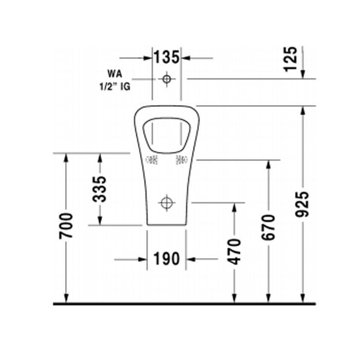 Писсуар Duravit DuraStyle 2805300007 34x30
