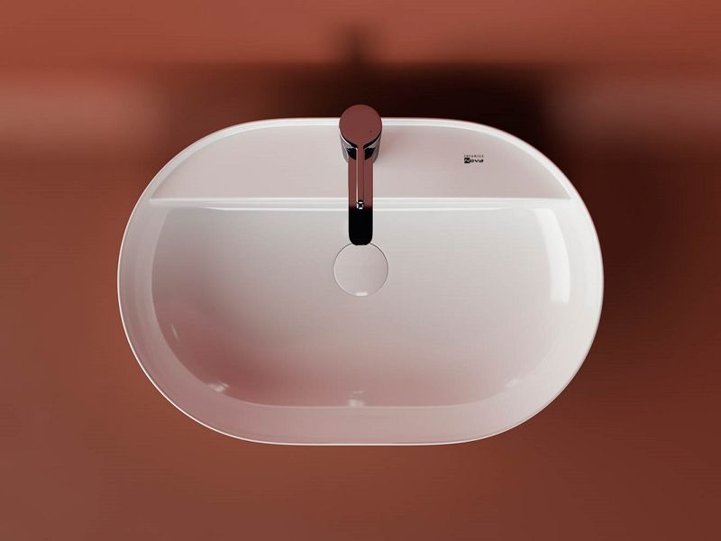 Раковина накладная Ceramica Nova Modo CN2004 61x45 (белый), без донного клапана