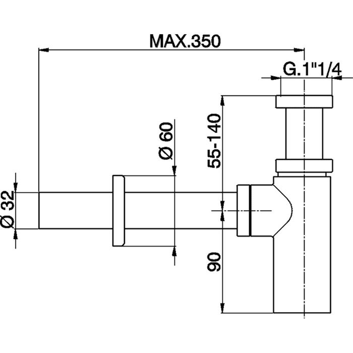 Сифон Cisal Complementi ZA0040422A