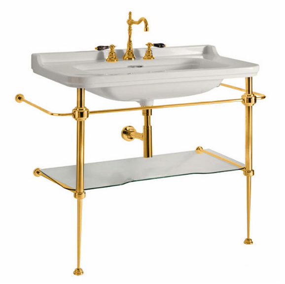 Консоль Kerasan Waldorf  9196K2 oro 100х81.5