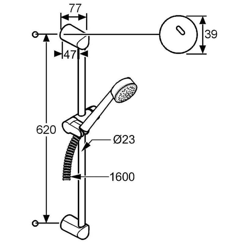 Душевой гарнитур Kludi Zenta 6063005-00