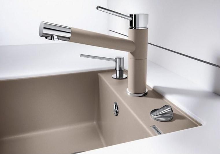 Смеситель для раковины Blanco Alta-S Compact Хром/Кофе 515324