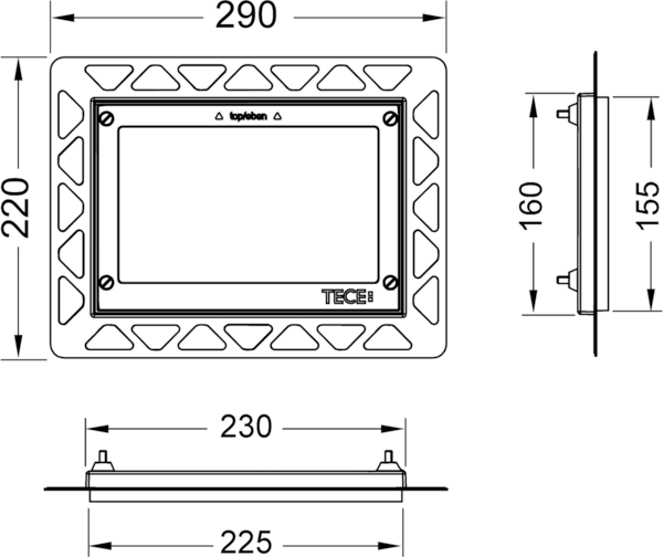 Рамка монтажная Tece TECEsquare 9240646