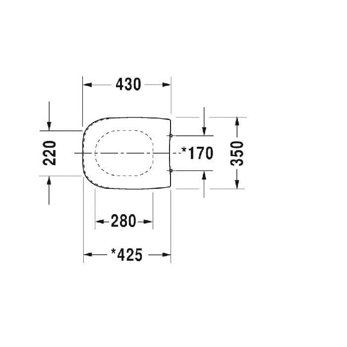 Сиденье для унитаза Duravit D-Code 0067310000
