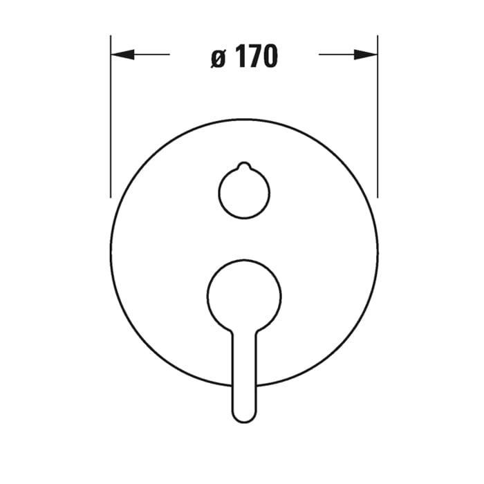 Смеситель для ванны Duravit С.1 C15210018010