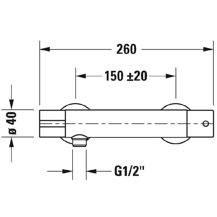Смеситель для душа Duravit B.1 B14220000010