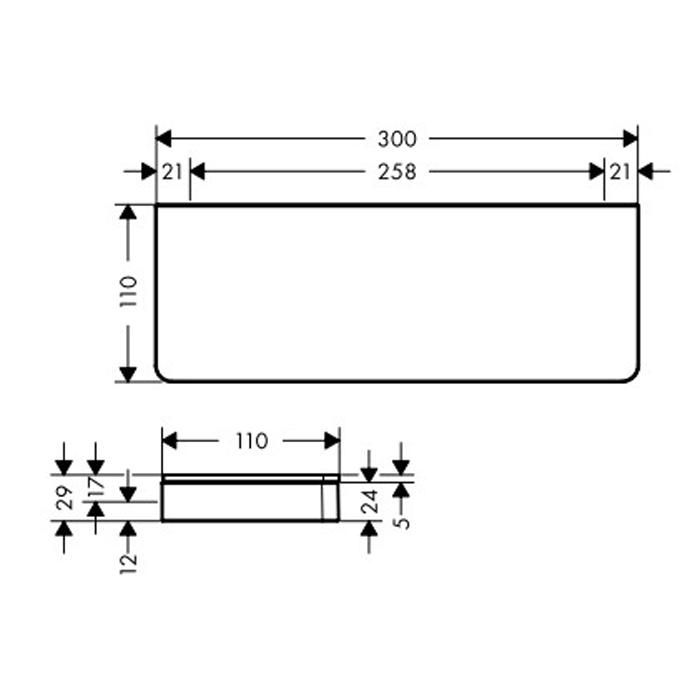 Полка Axor Universal 42838000