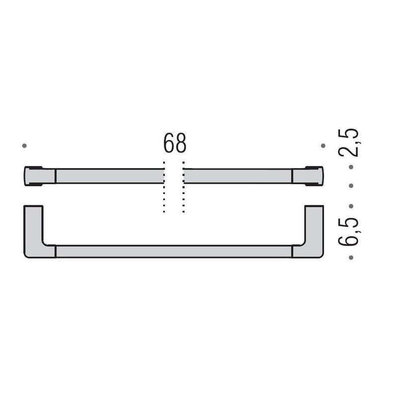 Полотенцедержатель Colombo Design Lulu B6211 68 см