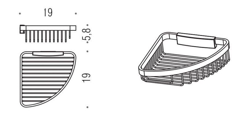 Полка Colombo Design Angolari B9649