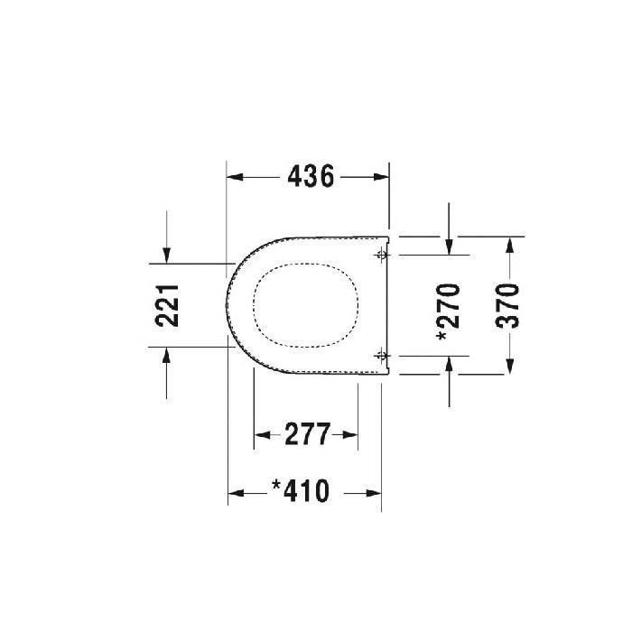 Сиденье Duravit Starck 2 0069810000