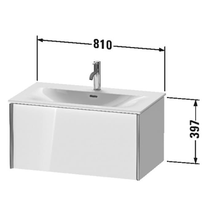 Тумба подвесная Duravit XViu XV40340B221 81x48