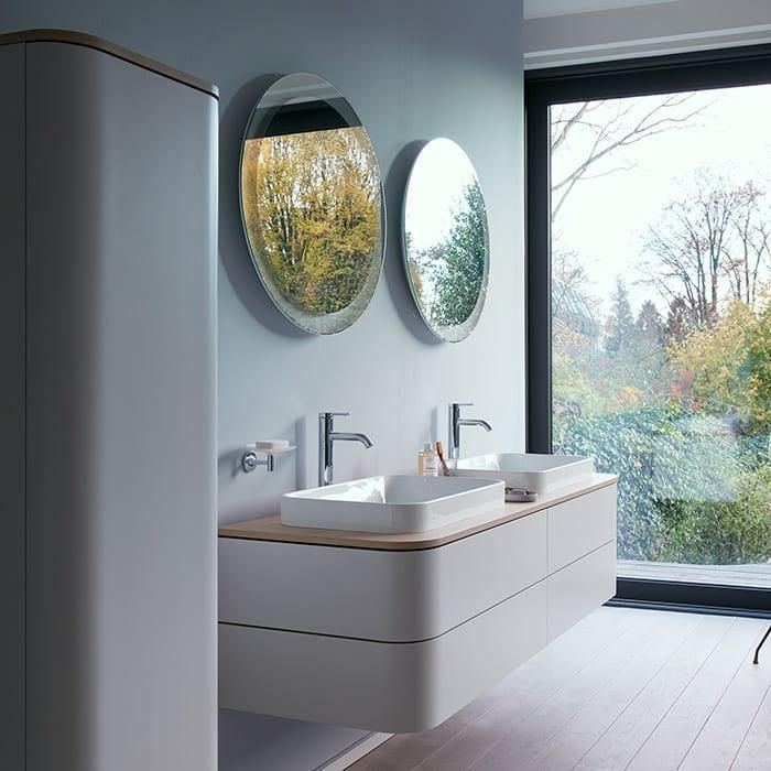 Зеркало с подсветкой Duravit Happy D.2 Plus HP7481S0000 90x90