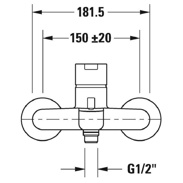 Смеситель для ванны Duravit B.2 B25230000010