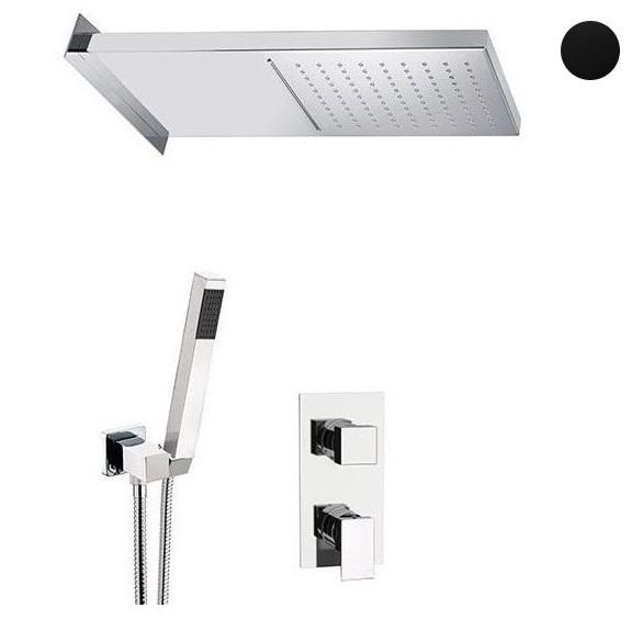 Душевой комплект головка с каскадом цвет черн. мат Daniel Skyline SK615ZSSCA-15