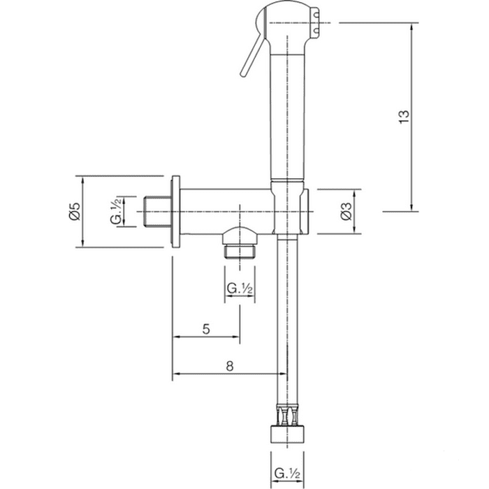 Гигиенический душ Cisal Shower SC00791024