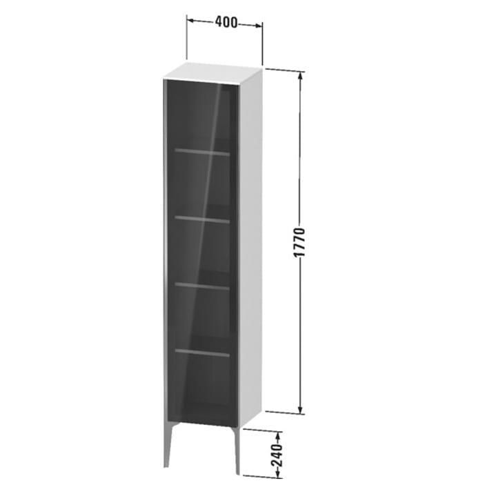 Шкаф подвесной Duravit XViu XV1375LB122 177x40x36
