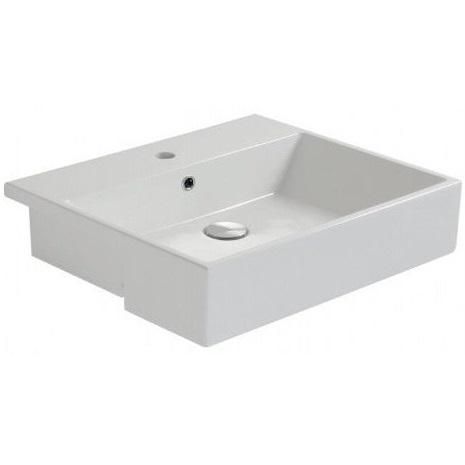 Раковина полувстраиваемая Globo Forty3 FO055.BI*1 55х47