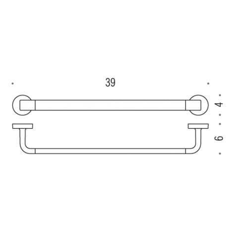 Полотенцедержатель Colombo Design Nordic B5209 39 см