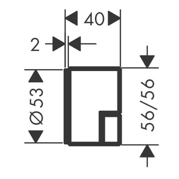 Запорный вентиль Axor Edge 46771300