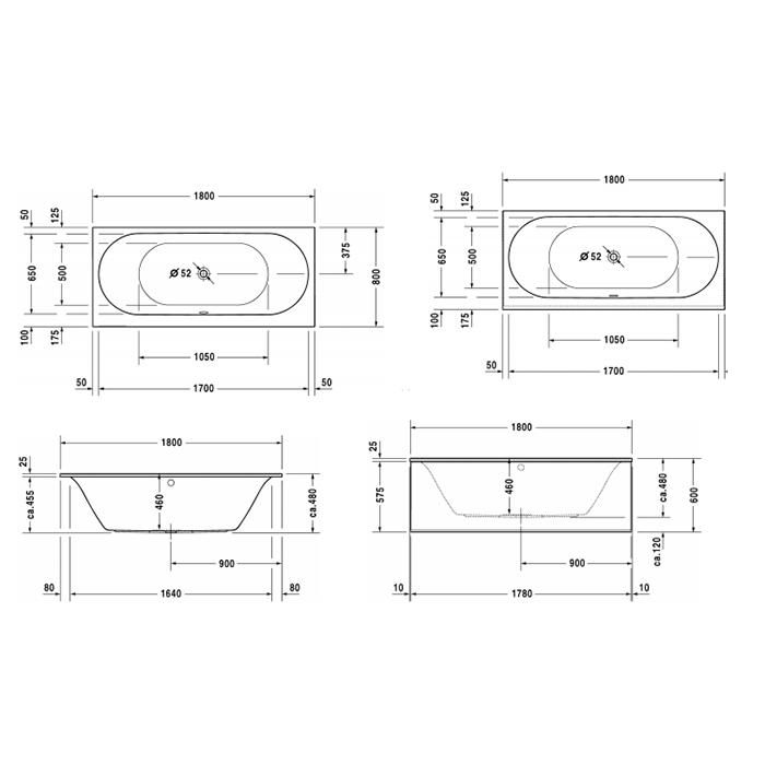 Ванна встраиваемая Duravit Darling New 700244000000000 180x80