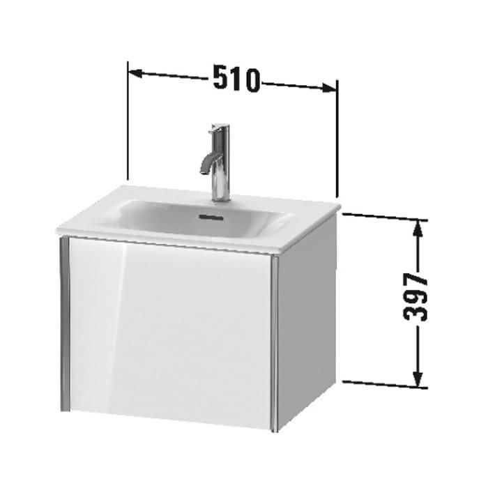 Тумба подвесная Duravit XViu XV40310B122 51x48
