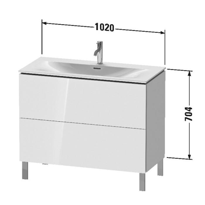 Тумба напольная Duravit L-Cube LC659802222 102x48