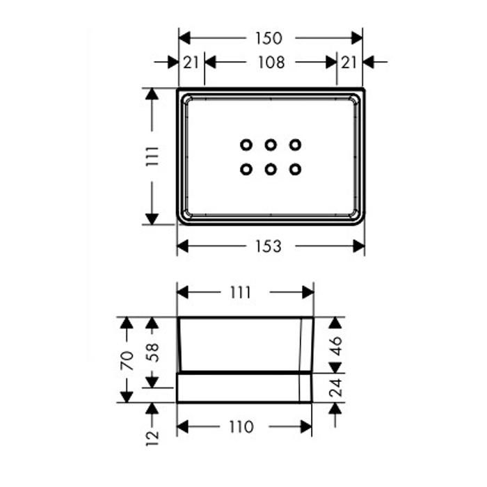 Полочка для душа Axor Universal 42802000