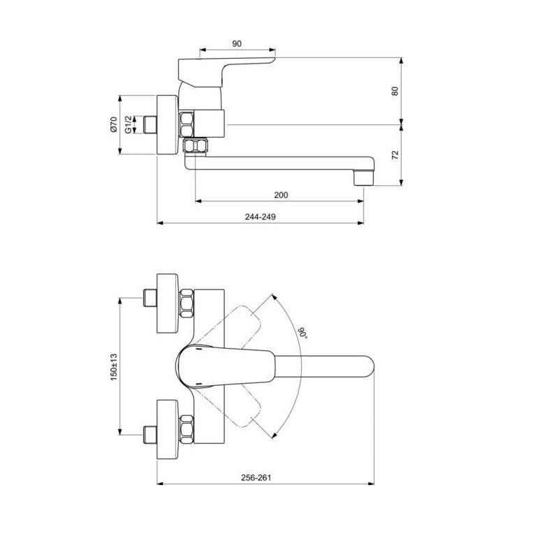 Смеситель для кухонной мойки Ideal Standard Ceraplan III B0726AA