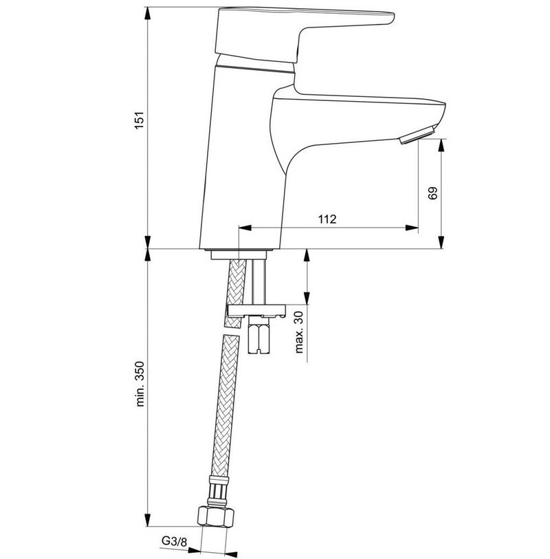 Смеситель для раковины Ideal Standard Connect Blue B9917AA
