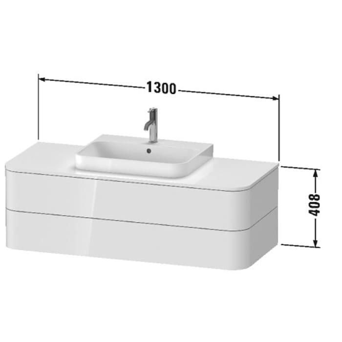 Тумба подвесная Duravit Happy D.2 Plus HP497209292 130x55