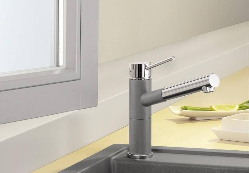 Смеситель для кухни Blanco Alta-S Compact Хром/Алюметаллик 515326