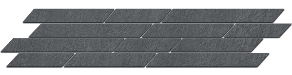 Бордюр Kerama Marazzi Гренель Серый Темный Мозаичный SG144/005 9.8x46.5