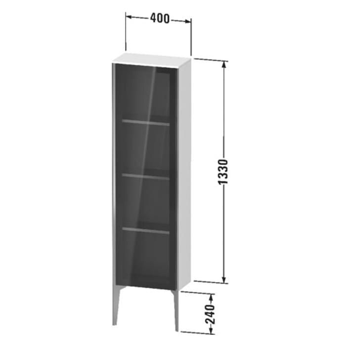 Шкаф подвесной Duravit XViu XV1365LB122 133x40x24