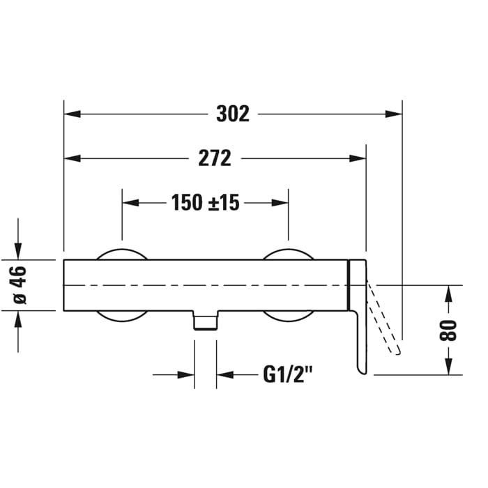 Смеситель для душа Duravit С.1 C14230000010