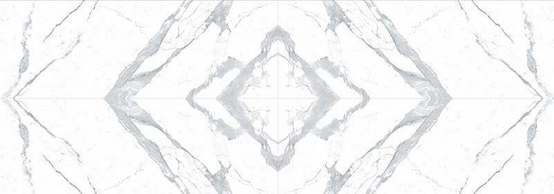 Керамогранит LaminamRus I Naturali-Marmi Bianco Statuario Venato Lucidato Bookmatch face A/B LAMFFM0018 5.6 100x300