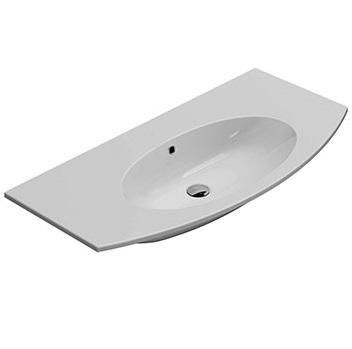 Раковина накладная/подвесная Globo 4ALL MD1001.BI*1 100х48